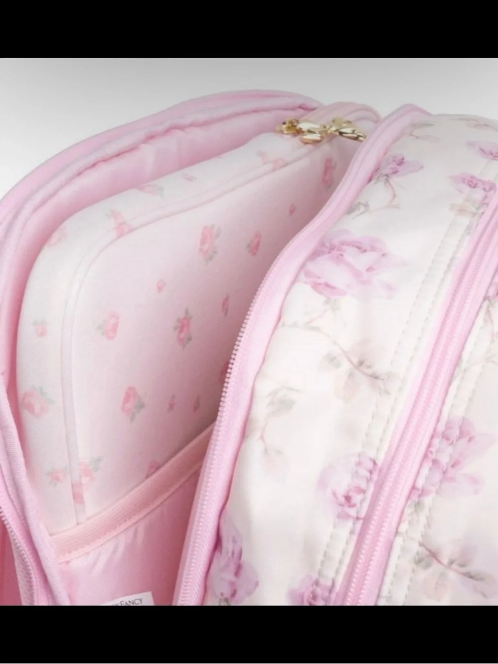 LoveShack Fancy x Target Yoobi Ribbon Rosa Backpack Sterling Dusk